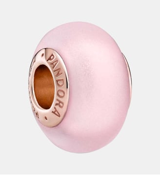 Charm Verre de Murano Rose Mat - Pandora - Rose
