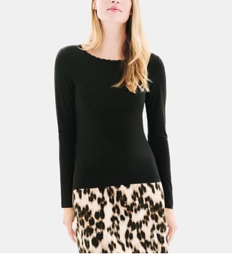 T-shirt teva - Motif uni - Coupe ajustée - Caroll - Noir