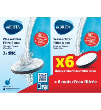 Filtre Pack 6 MICRODISCS Filtrants - Brita - Coloris unique