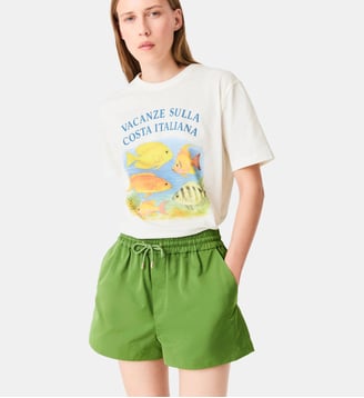 Short en matière technique - Maje - Olive