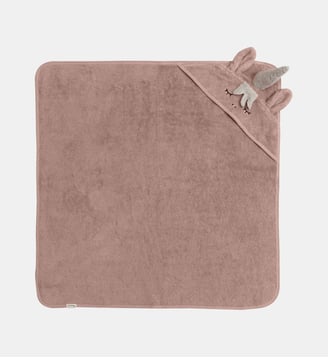 Serviette à capuche licorne - Kindsgut - Rose