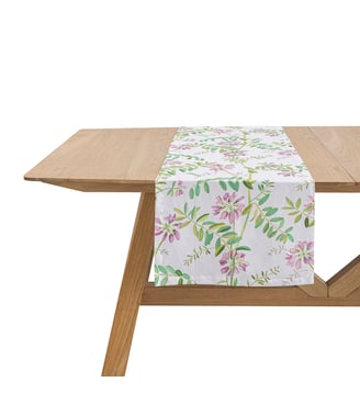 Chemin de table Pois de senteur - Le Jacquard Francais - Floral