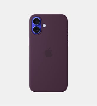 Coque iPhone 16 Plus MagSafe Prune silicone - Apple - Violet