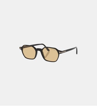 Lunettes de soleil Irrégulier Joey-02 - Tom Ford - Noir brillant