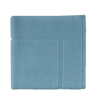 Tapis de bain uni en coton, 1000 gr/m², AQUA - Essix - Bleu baltique