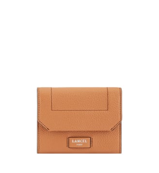 Portefeuille compact medium cuir - Lancel - Camel