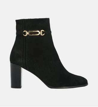 Boots balard - cuir velours - Charles Kammer - Noir