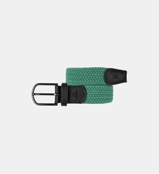Ceinture tressée élastique unie - Billybelt - Vert
