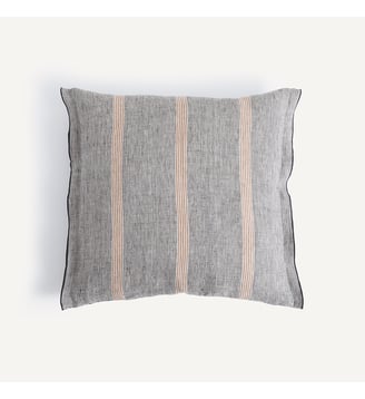Housse de coussin lin rayé AM.PM