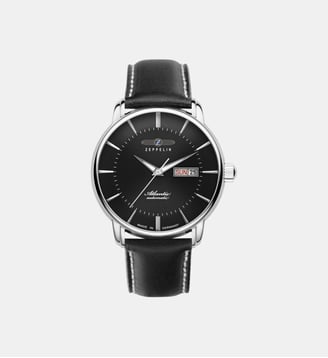 Montre automatique Atlantic Noir Z-8466-2 - Zeppelin - Argenté