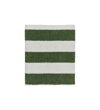 Serviette de bain en coton à rayures - OYOY - Vert