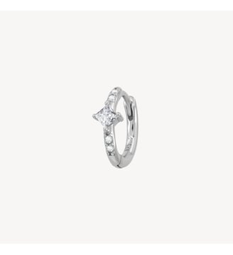 Créole Rym Blanche - Nebuleuse Bijoux - Argent