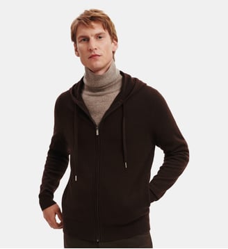 Pull à capuche Charles - Bompard - Chocolat