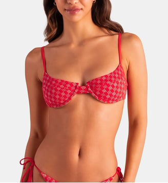 Haut de bikini balconnet Cherry - Robin Collection - Rojo