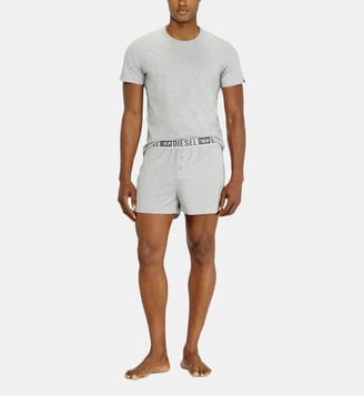 Lot de deux boxers en coton stretch - Diesel - Gris