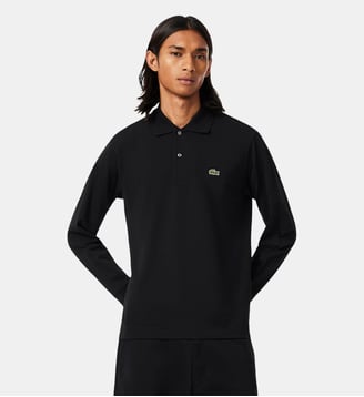 Polo L.12.12 LIGHT manches longues classic fit - Lacoste - Noir