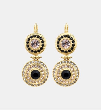 Dormeuses   - Traviata - Satellite - Noir quartz