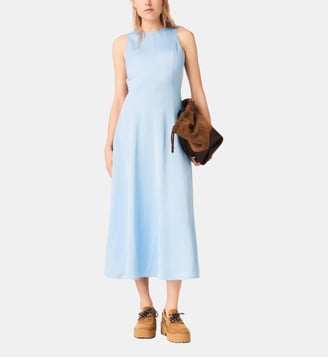 Robe longue avec ouverture dos - Maje - Bleu ciel