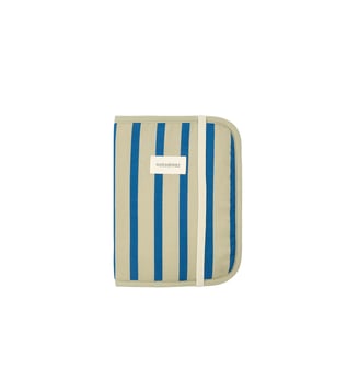 Protège-carnet de santé A5 Stories Édition limitée - Nobodinoz - Green blue stripes