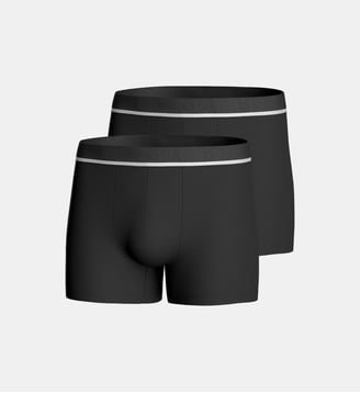 Lot de 2 shortys Essentials coton stretch - Impetus - Noir