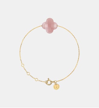 Bracelet, quartz guava, or jaune - Morganne Bello - Or jaune