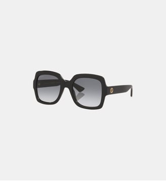 Lunettes de soleil Rectangulaire GG1337S - Gucci - Noir brillant