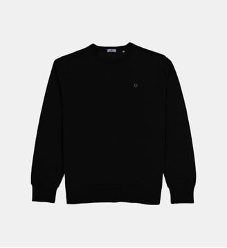 Sweat col rond Swim en coton - Serge Blanco - Noir