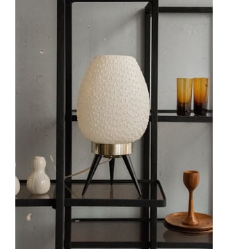 Lampe tripode à poser Julia N°603- Produit chiné - Debongout - Blanc