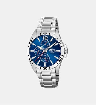 Montre Multifonctions Bleu 18812/1 - Lotus - Argenté