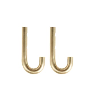 Lot de 2 patères en acier inoxydable - OYOY - Vert