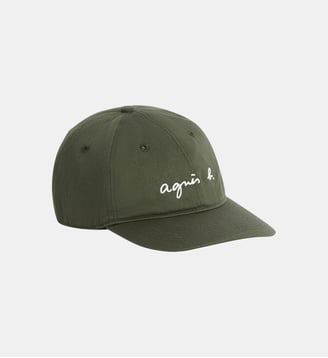 Casquette brodée "agnès b." - Agnès b. - Vert foncé