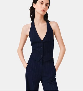 Top tailleur dos nu Maje