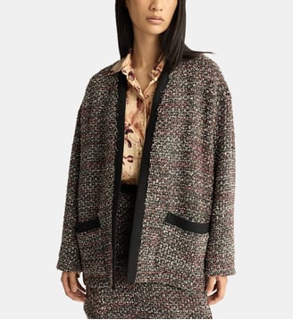 Donut veste en tweed - Momonì - Noir