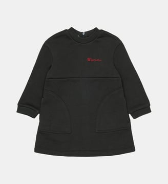 Robe en molleton avec logo - Marni - Gris foncé