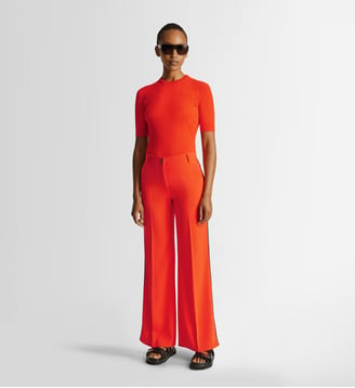 T-shirt manches courtes jadou col rond coupe ajustée - Fusalp - Paprika