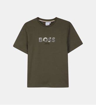 Tee-shirt manches courtes - BOSS Kidswear - Olive