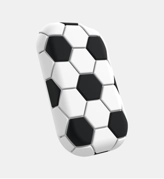 Porte-monnaie sans contact avec coque Foot - Money Walkie - Noir et blanc