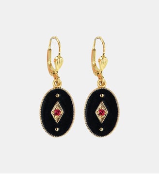 Boucles d'oreilles Indie - Nilaï - Noir