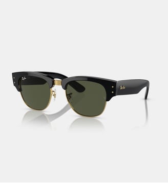 Lunettes de soleil Carré RB0316S Mega Clubmaster Blacked Out Collection - Ray Ban - Noir sur or