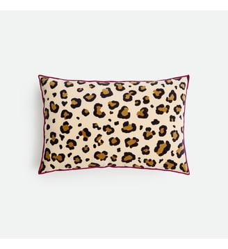 Housse de coussin, en velours, rectangulaire - La Redoute Interieurs - Imprimé léopard