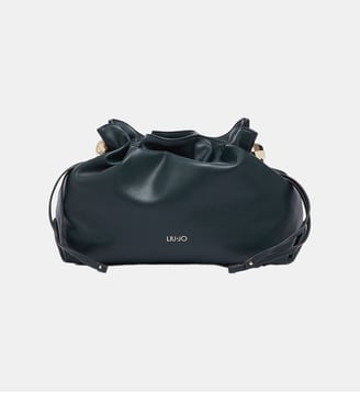 Sac cabas Riccy souple fermeture cordons  - Liu Jo - Vert foncé