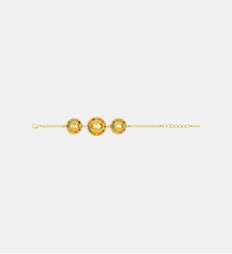 Bracelet chaîne  ronds signature  - Gloria - Satellite - Multicolore