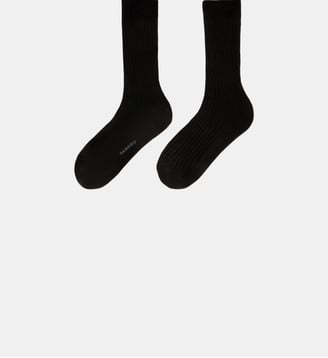 Chaussettes fines en soie - Sandro - Noir