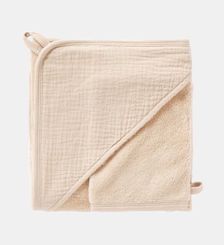 Cape de bain + gant - BB & Co - Beige