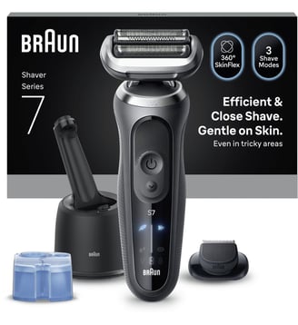 Rasoir électrique Series 7 72-G7200cc Clean&Charge - Braun - Noir