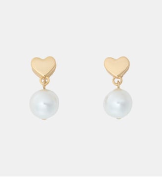 Boucles d'oreille perles - Maje - Doré
