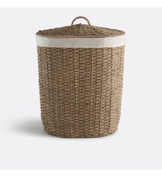 Panier à linge en jonc de mer tressé - La Redoute Interieurs - Naturel