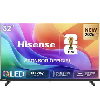 TV QLED 32A5S (2026) 32" (80 cm) - Smart TV - Hisense - Noir
