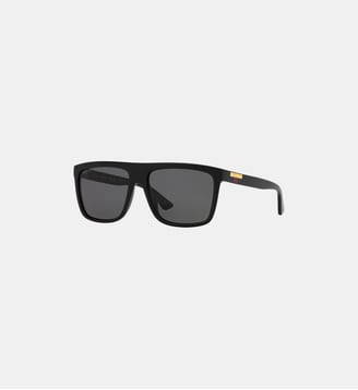 Lunettes de soleil Rectangulaire GG0748S - Gucci - Or clair