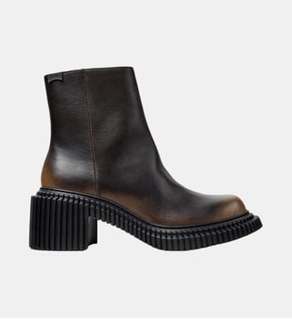 Bottines Pix London cuir - Camper - Noir marron